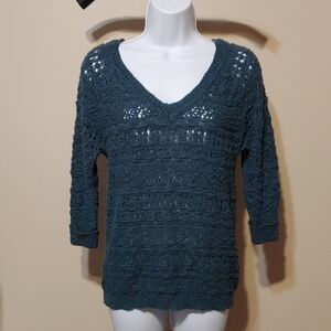UNIONBAY Deep Teal V-Neck Sweater